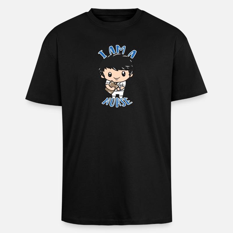 Krankenpfleger - Oversized Heavyweight Unisex T-Shirt - Schwarz