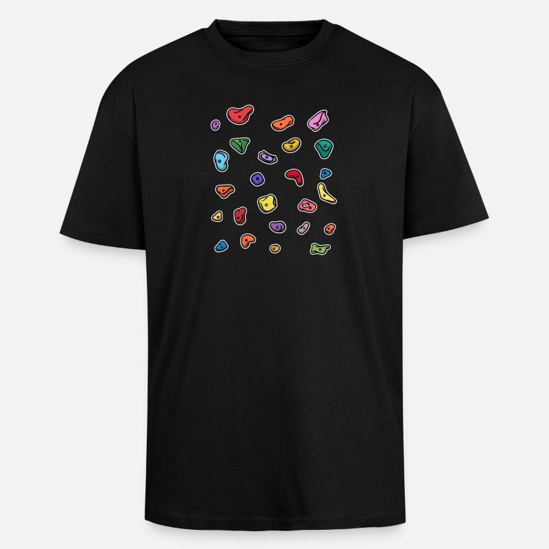 Mur d'escalade Boulder escalade libre - T-shirt unisexe oversize épais - noir