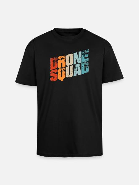Drones / drones T-shirts / drones pilote - T-shirt unisexe oversize épais - noir