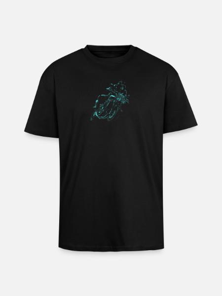motorcycle - T-shirt unisexe oversize épais - noir