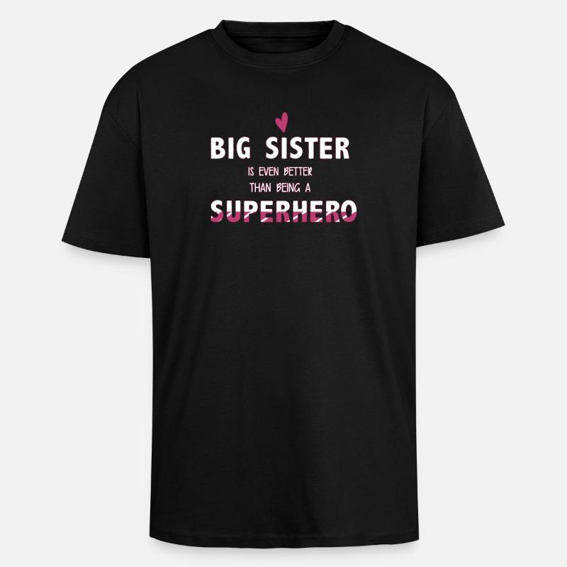 Schwester - Oversized Heavyweight Unisex T-Shirt - Schwarz
