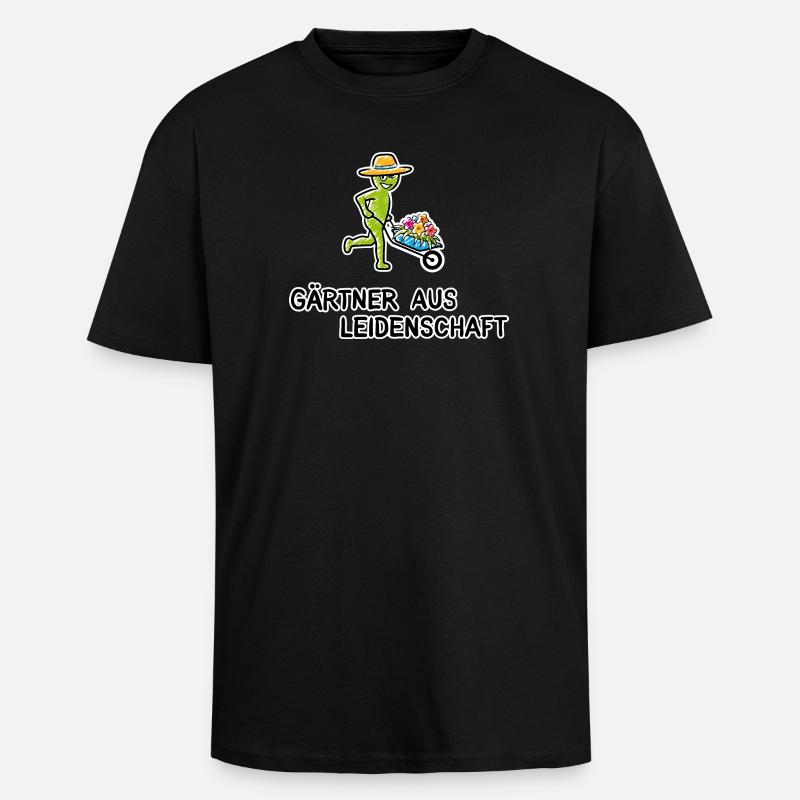 Gärtner aus Leidenschaft - Oversized Heavyweight Unisex T-Shirt - Schwarz