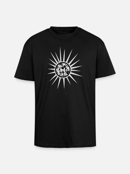 Diamant Sonne Sommer - Oversized Heavyweight Unisex T-Shirt - Schwarz
