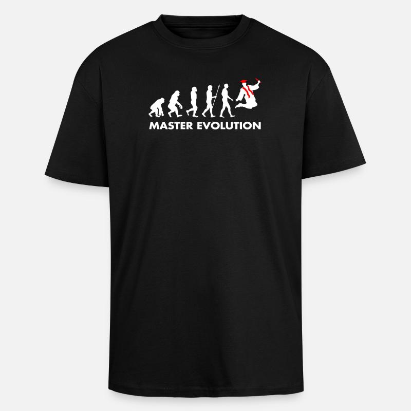 Diplôme de master développement évolution - T-shirt unisexe oversize épais - noir