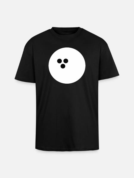 Bowling Ball, Bowling - Unisex Oversized Heavyweight T-shirt - black