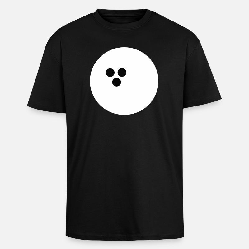 Bowlingkugel, Bowling - Oversized Heavyweight Unisex T-Shirt - Schwarz