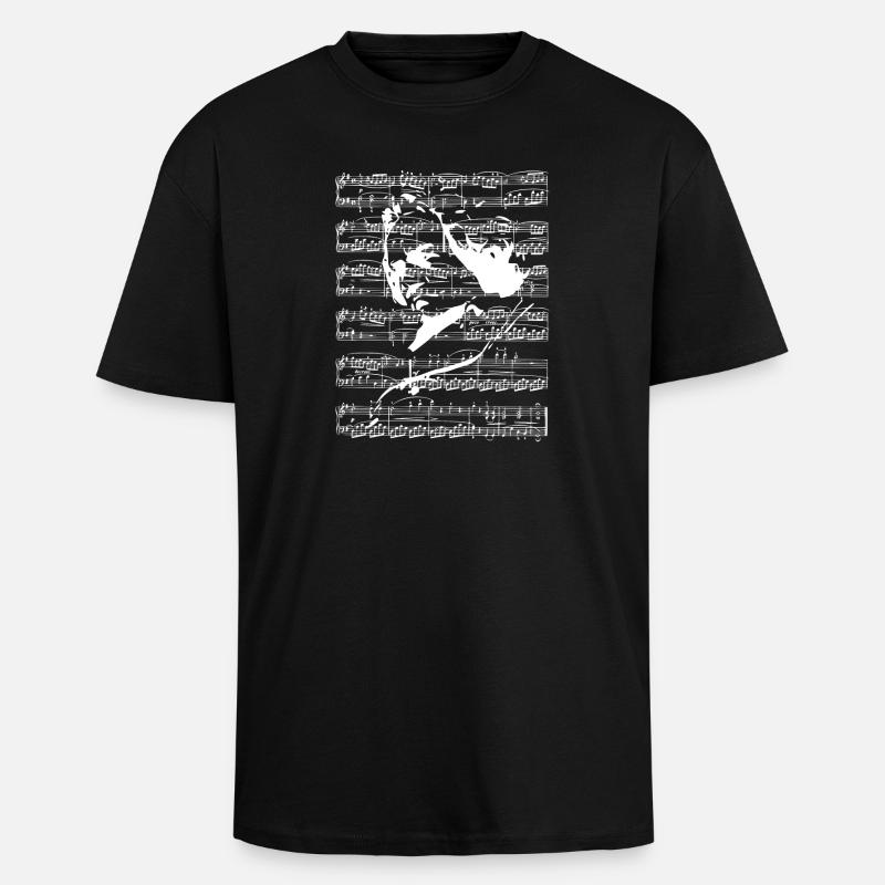 Beethoven - Oversized Heavyweight Unisex T-Shirt - Schwarz