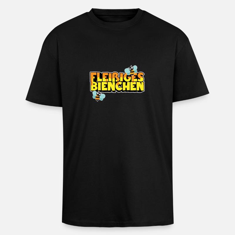 Fleißiges Bienchen - Oversized Heavyweight Unisex T-Shirt - Schwarz