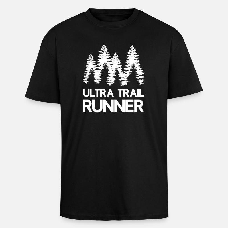 Ultra Trail Runner - T-shirt unisexe oversize épais - noir