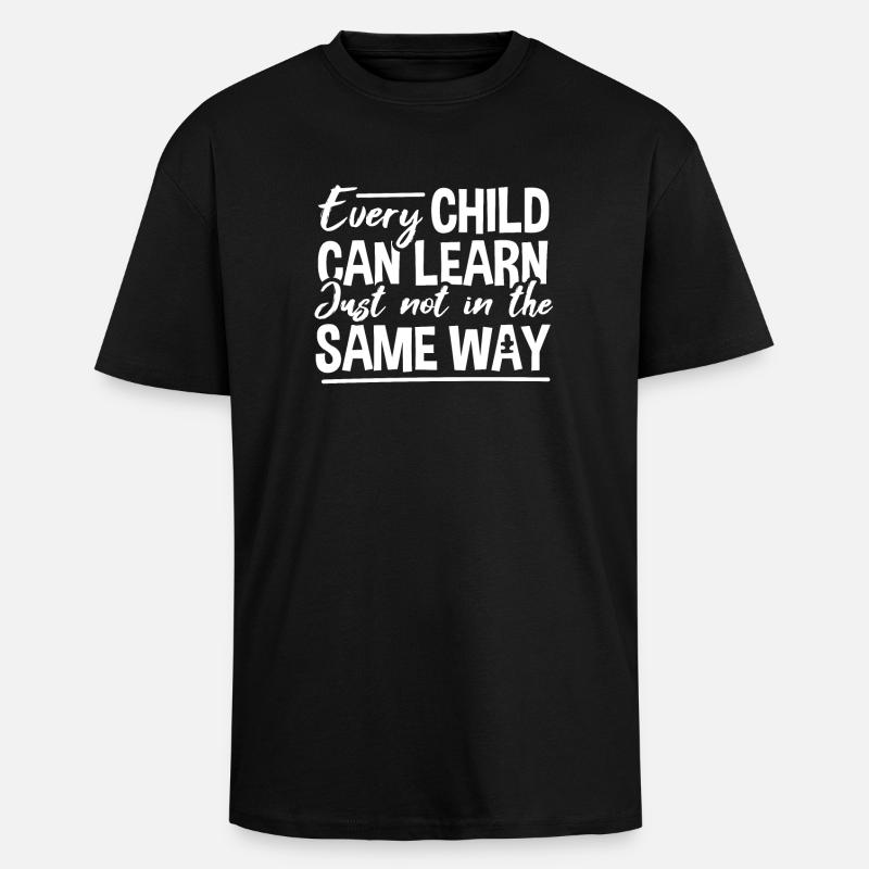 Sonderschule Pädagogin - Oversized Heavyweight Unisex T-Shirt - Schwarz