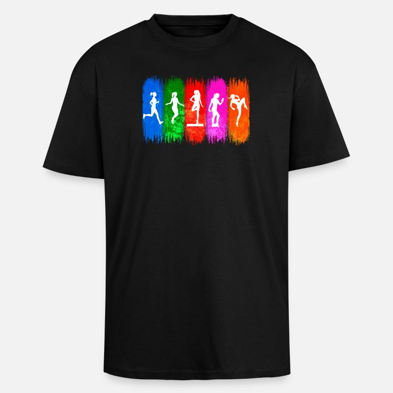 Fitness Training Gym Workout Training - Unisex Oversized Heavyweight T-shirt - black