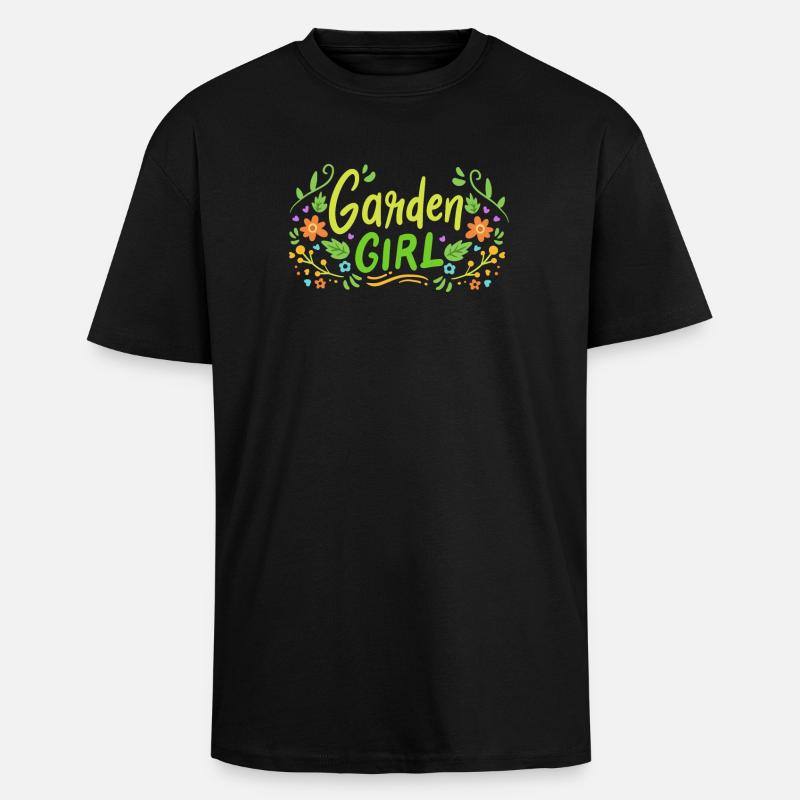 Garten Gartenarbeit Gärtnern - Oversized Heavyweight Unisex T-Shirt - Schwarz