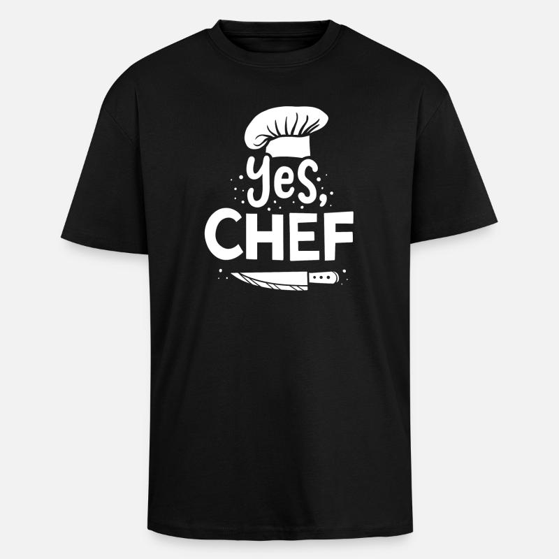 Koch Kochen Chefkoch - Oversized Heavyweight Unisex T-Shirt - Schwarz