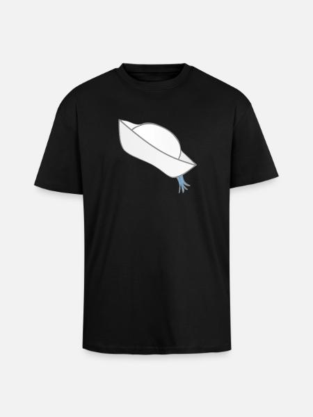 beste sommermode mann, matrosenmütze - Oversized Heavyweight Unisex T-Shirt - Schwarz