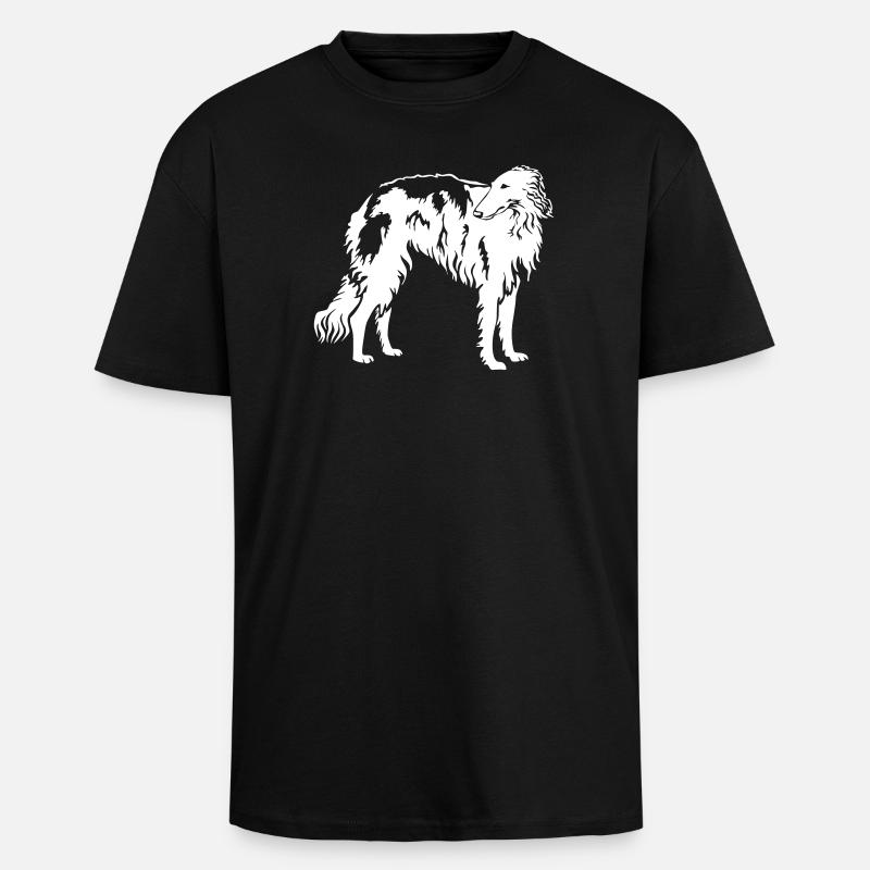 Barsoi "Black Edition" - Oversized Heavyweight Unisex T-Shirt - Schwarz
