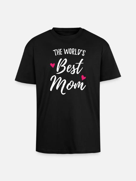 Die beste Mutter der Welt - Oversized Heavyweight Unisex T-Shirt - Schwarz