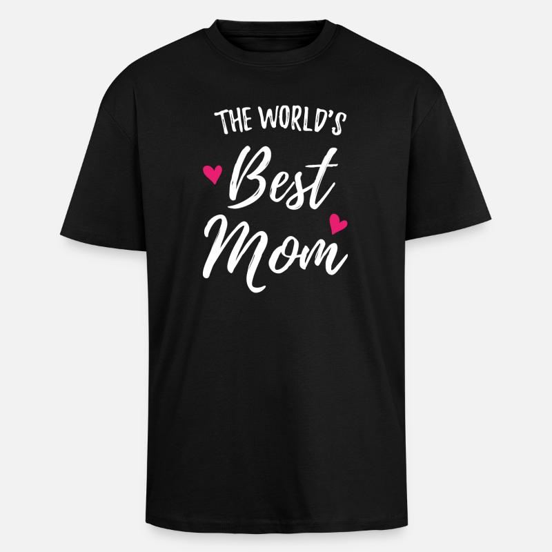 Die beste Mutter der Welt - Oversized Heavyweight Unisex T-Shirt - Schwarz