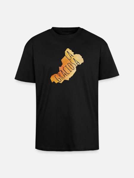 La Graciosa - Oversized Heavyweight Unisex T-Shirt - Schwarz