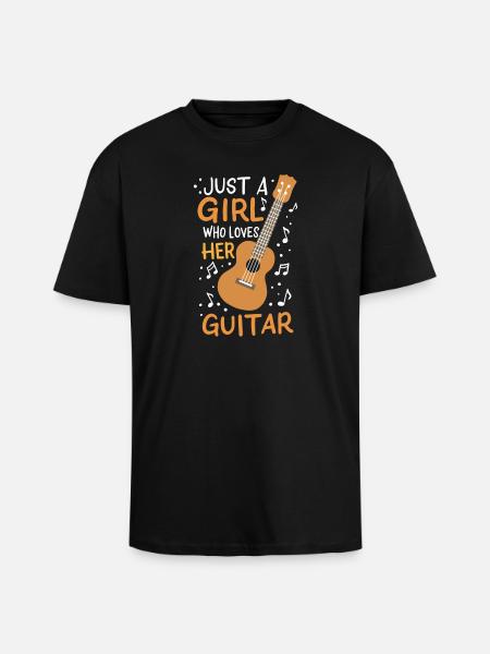 Guitar Guitarist Guitar player - Unisex Oversized Heavyweight T-shirt - black