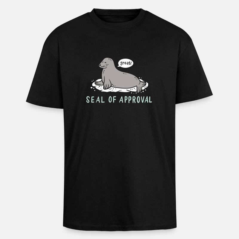 Robbe - Oversized Heavyweight Unisex T-Shirt - Schwarz