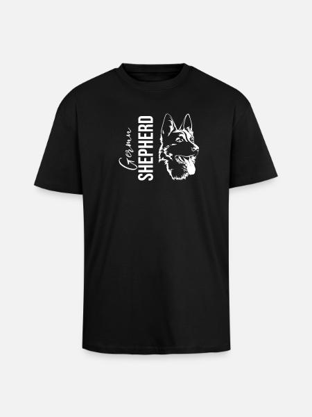Deutscher Schäferhund - Oversized Heavyweight Unisex T-Shirt - Schwarz