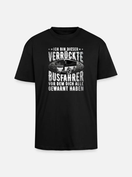 Busfahrer - Oversized Heavyweight Unisex T-Shirt - Schwarz