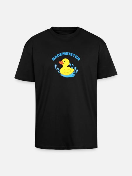 Bademeister - Oversized Heavyweight Unisex T-Shirt - Schwarz