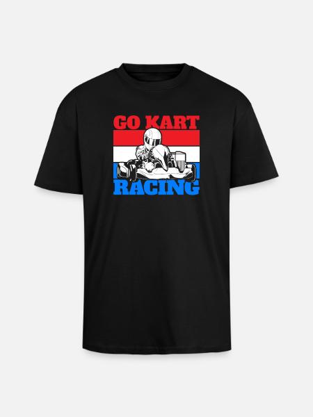 Go Kart Go Cart Racing - Unisex oversized heavyweight t-shirt - sort