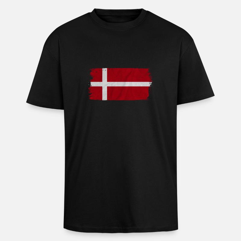 Danmark - Tyk Oversize T-shirt - sort