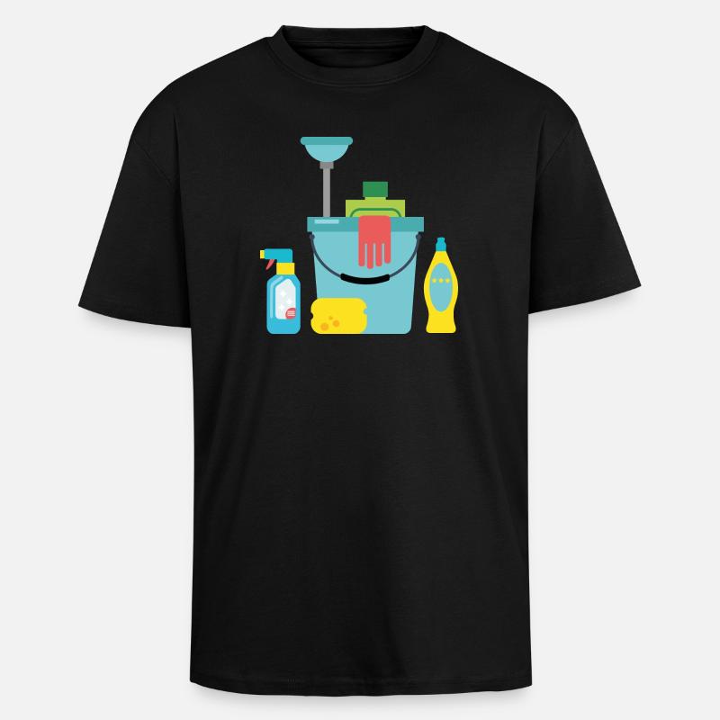 Putzmittel - Oversized Heavyweight Unisex T-Shirt - Schwarz