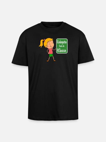 Kindergarten - Oversized Heavyweight Unisex T-Shirt - Schwarz