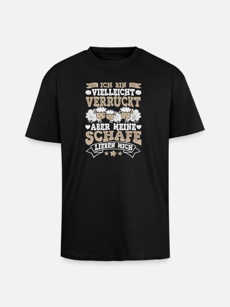 Schaf - Oversized Heavyweight Unisex T-Shirt - Schwarz