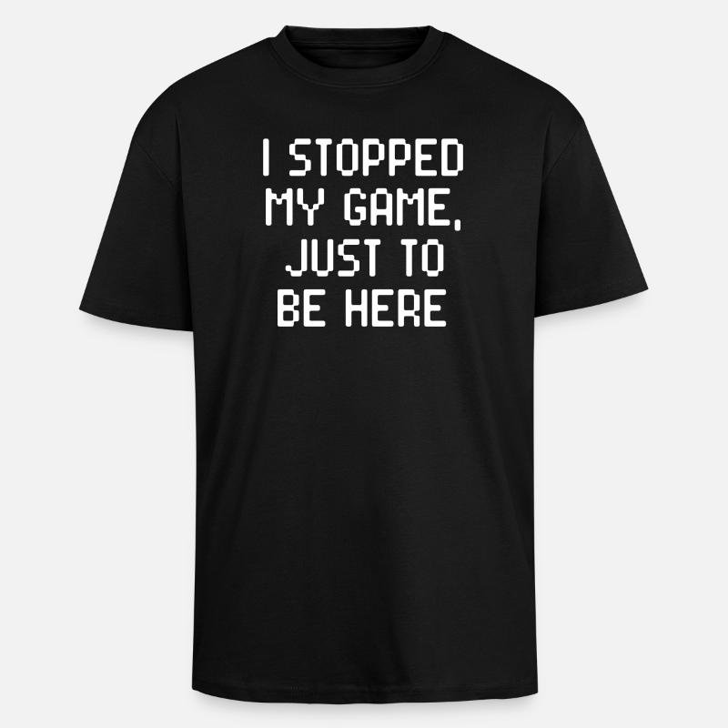 Gamer Game Statement Zocker - Unisex Oversized Heavyweight T-shirt - black