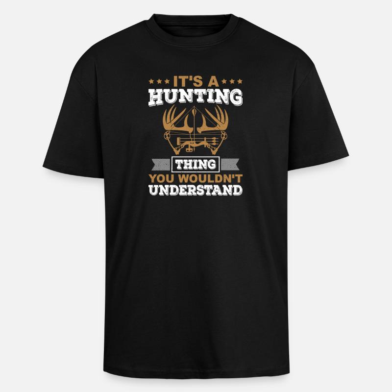 Jäger - Oversized Heavyweight Unisex T-Shirt - Schwarz