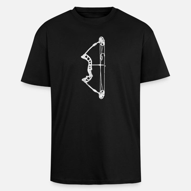 Tir à l’arc Archer - T-shirt unisexe oversize épais - noir