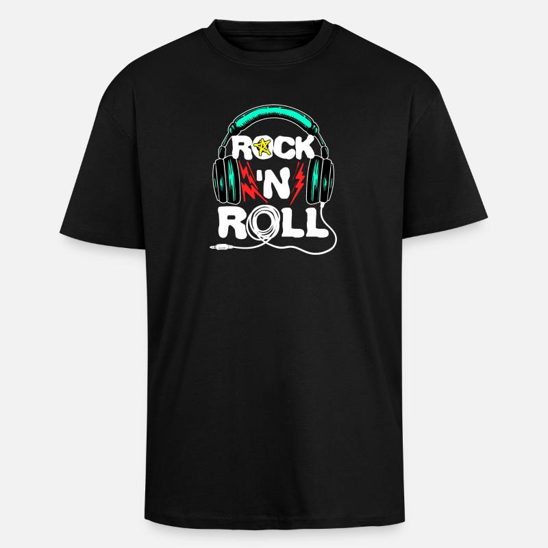 Cool Headset Lustig Spruch - Oversized Heavyweight Unisex T-Shirt - Schwarz