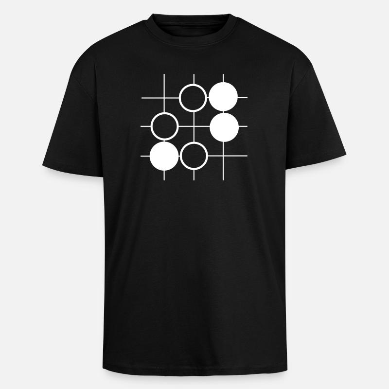 Go Brettspiel - Oversized Heavyweight Unisex T-Shirt - Schwarz