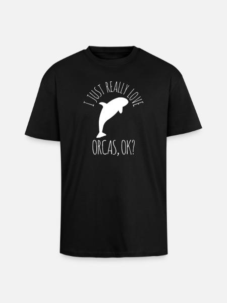 Orques Orques - T-shirt unisexe oversize épais - noir