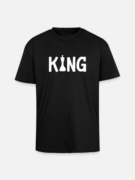 Chess Chess Player King - Unisex Oversized Heavyweight T-shirt - black