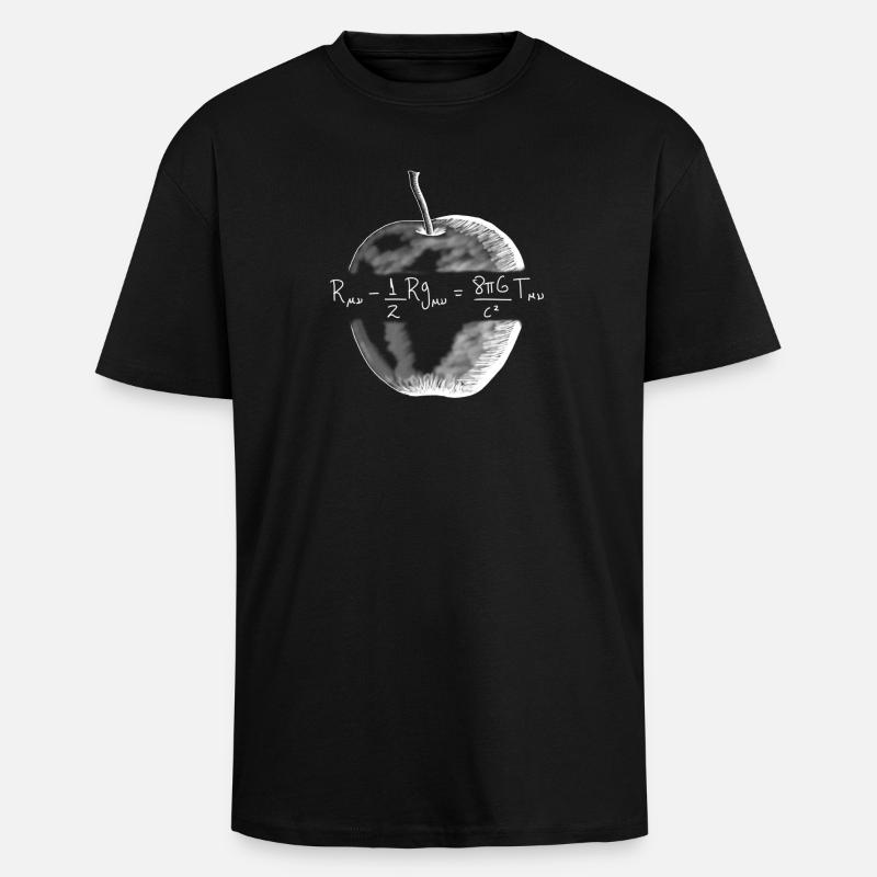 Équation de la relativité générale - T-shirt unisexe oversize épais - noir