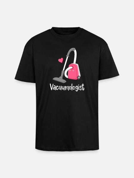 Vacuum Cleaner Vacuuming - Unisex Oversized Heavyweight T-shirt - black