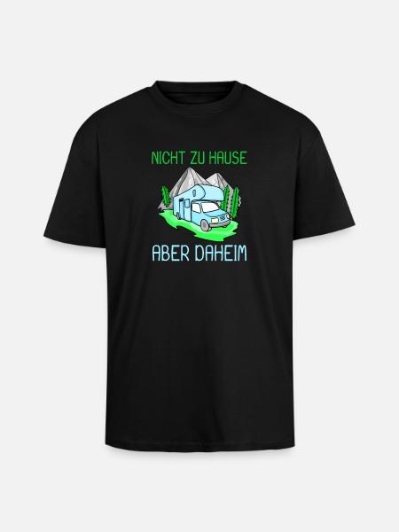 Wohnmobil Camping Camper - Oversized Heavyweight Unisex T-Shirt - Schwarz