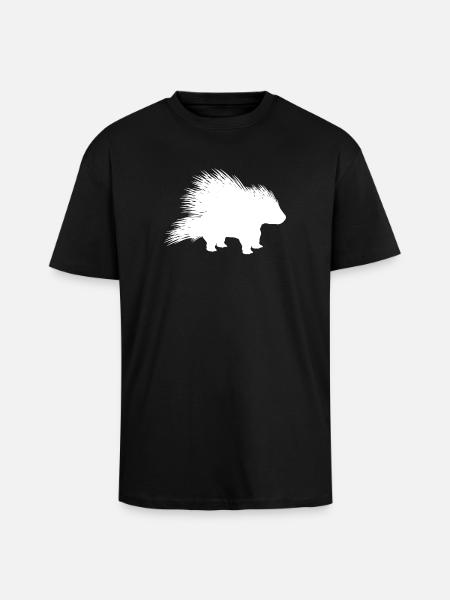Porc-épic épic - T-shirt unisexe oversize épais - noir