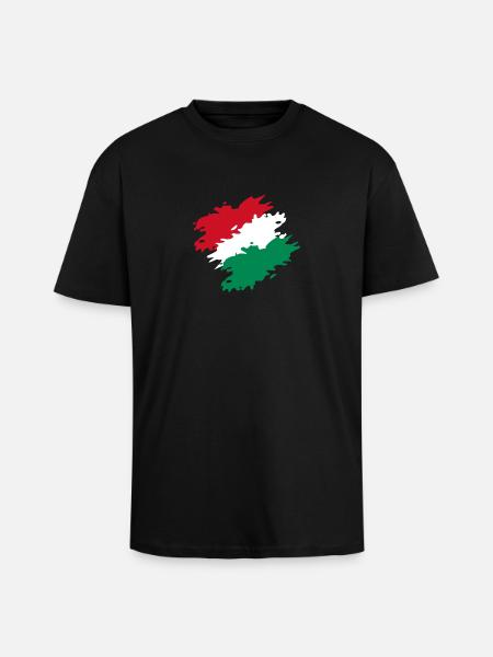 Hungary - Unisex Oversized Heavyweight T-shirt - black
