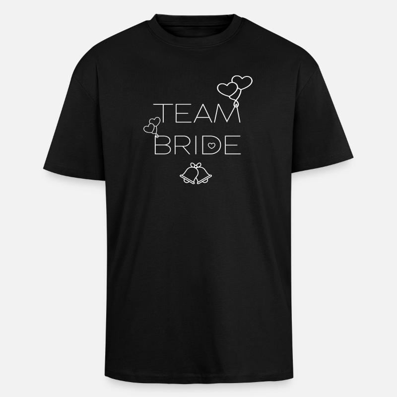 TEAM BRIDE - TEAM BRIDE - Unisex Oversized Heavyweight T-shirt - black