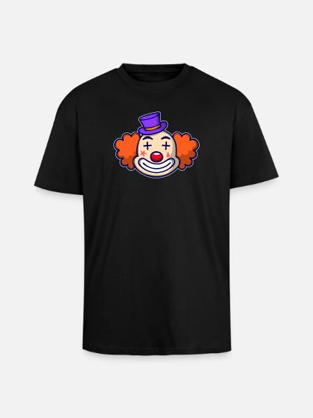Carnaval clown carnaval - T-shirt unisexe oversize épais - noir