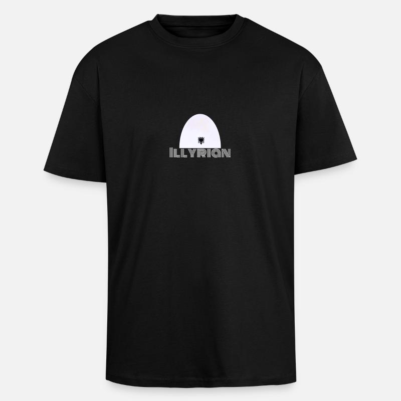 Plisi - Oversized Heavyweight Unisex T-Shirt - Schwarz