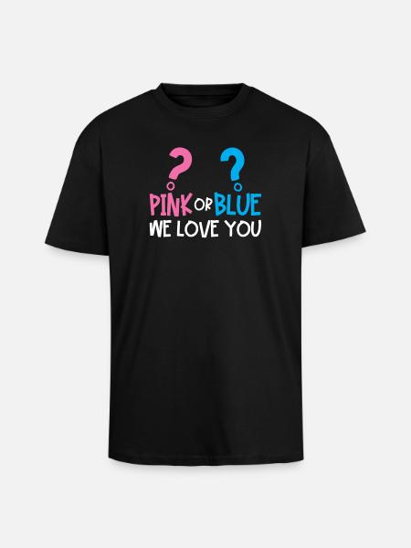 Gender Reveal Party - Oversized Heavyweight Unisex T-Shirt - Schwarz