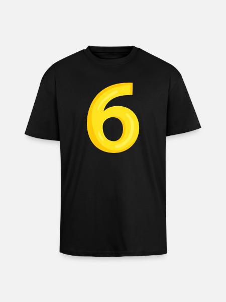 6 yellow - Unisex Oversized Heavyweight T-shirt - black