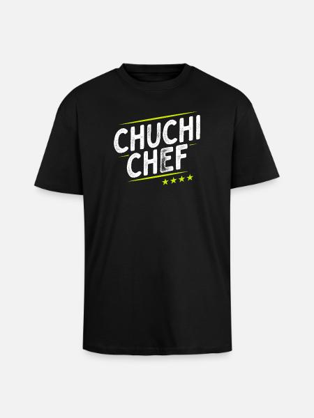 Küchenchef - Chuchi Chef - Schweizerdeutsch - Oversized Heavyweight Unisex T-Shirt - Schwarz